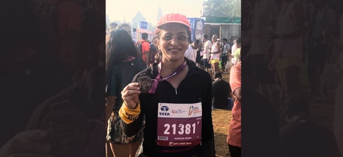 Prof. Madhuri Reddy on being a Finisher at the Tata Mumbai Marathon 2023